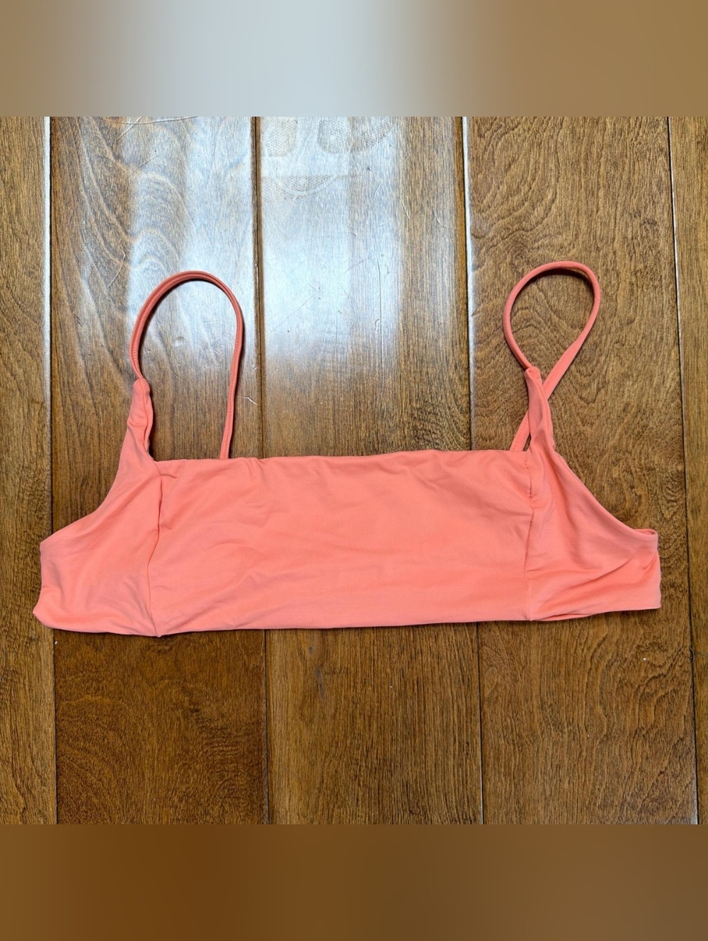 Stone Fox Swim Women's Pink and Orange Bandeau Bikini Top